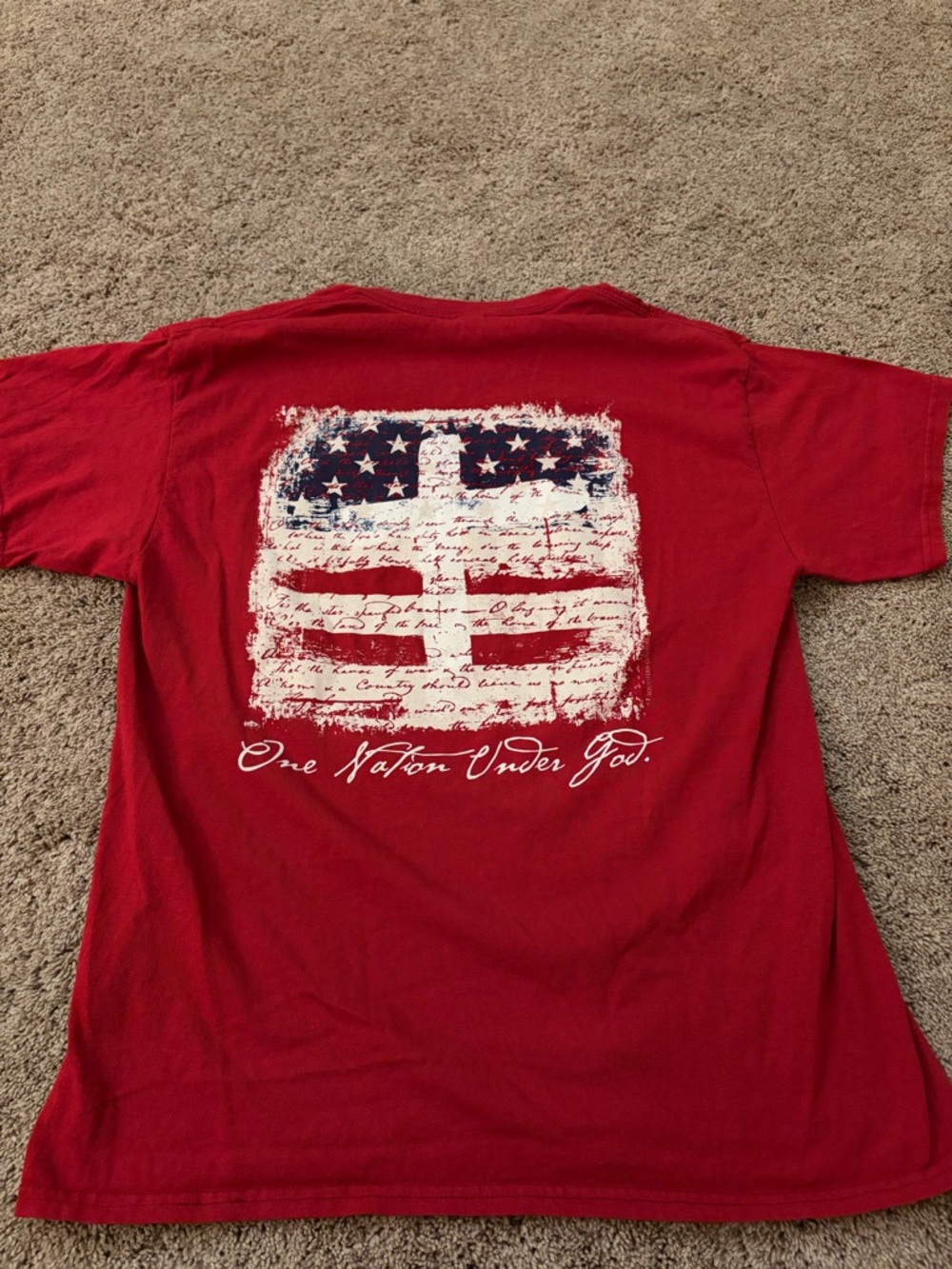 Gildan Red Short-Sleeve Patriotic Graphic Tee